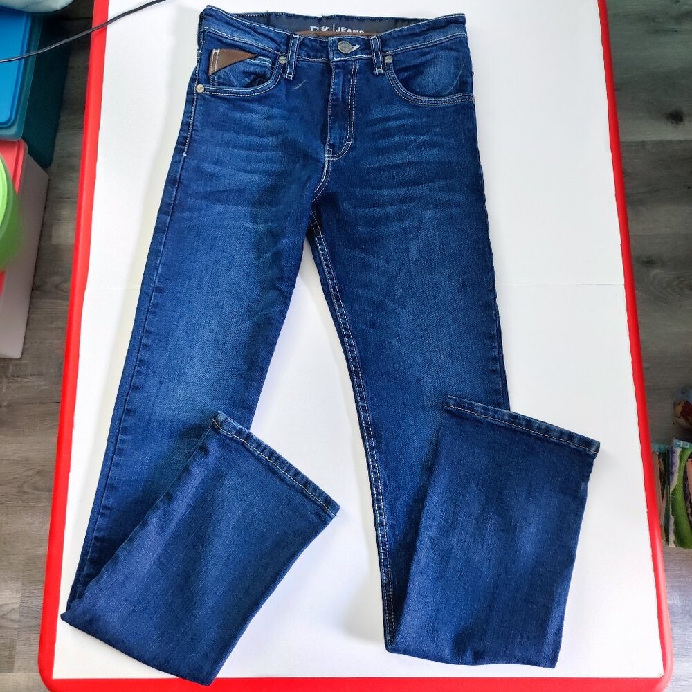 EX jeans slim fit straight leg denim blue men's size 28